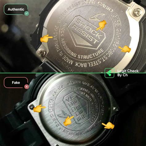 casio watch original vs fake|g shock watch identification check.